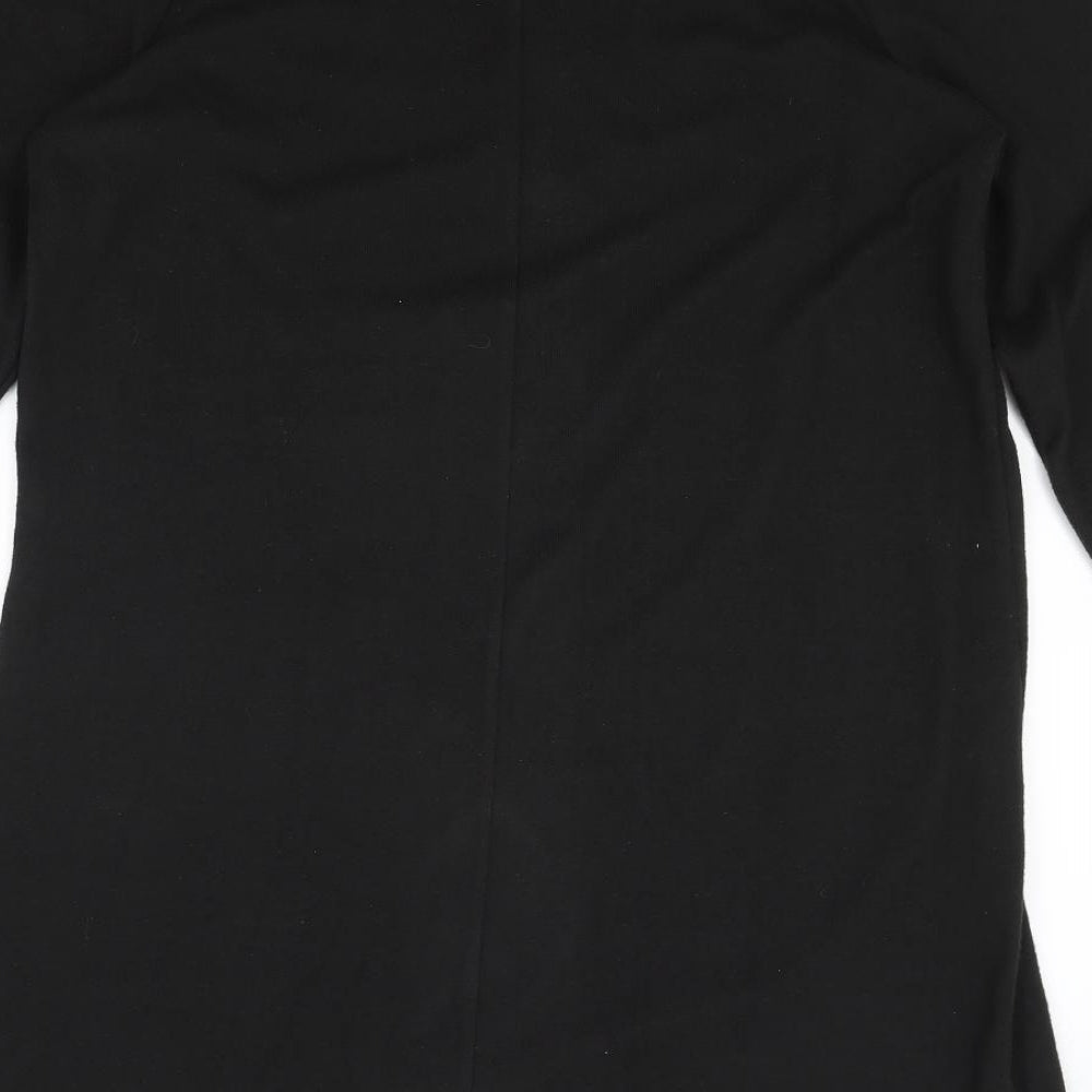 George Womens Black Polyester Jumper Dress Size 18 Mock Neck Pullover