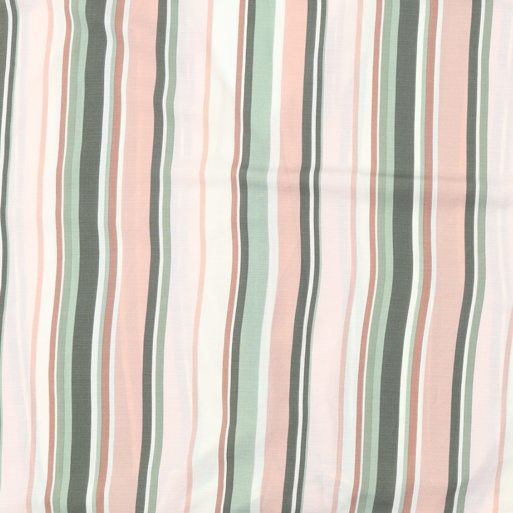 George Womens Multicoloured Striped Polyester Basic Button-Up Size 20 V-Neck