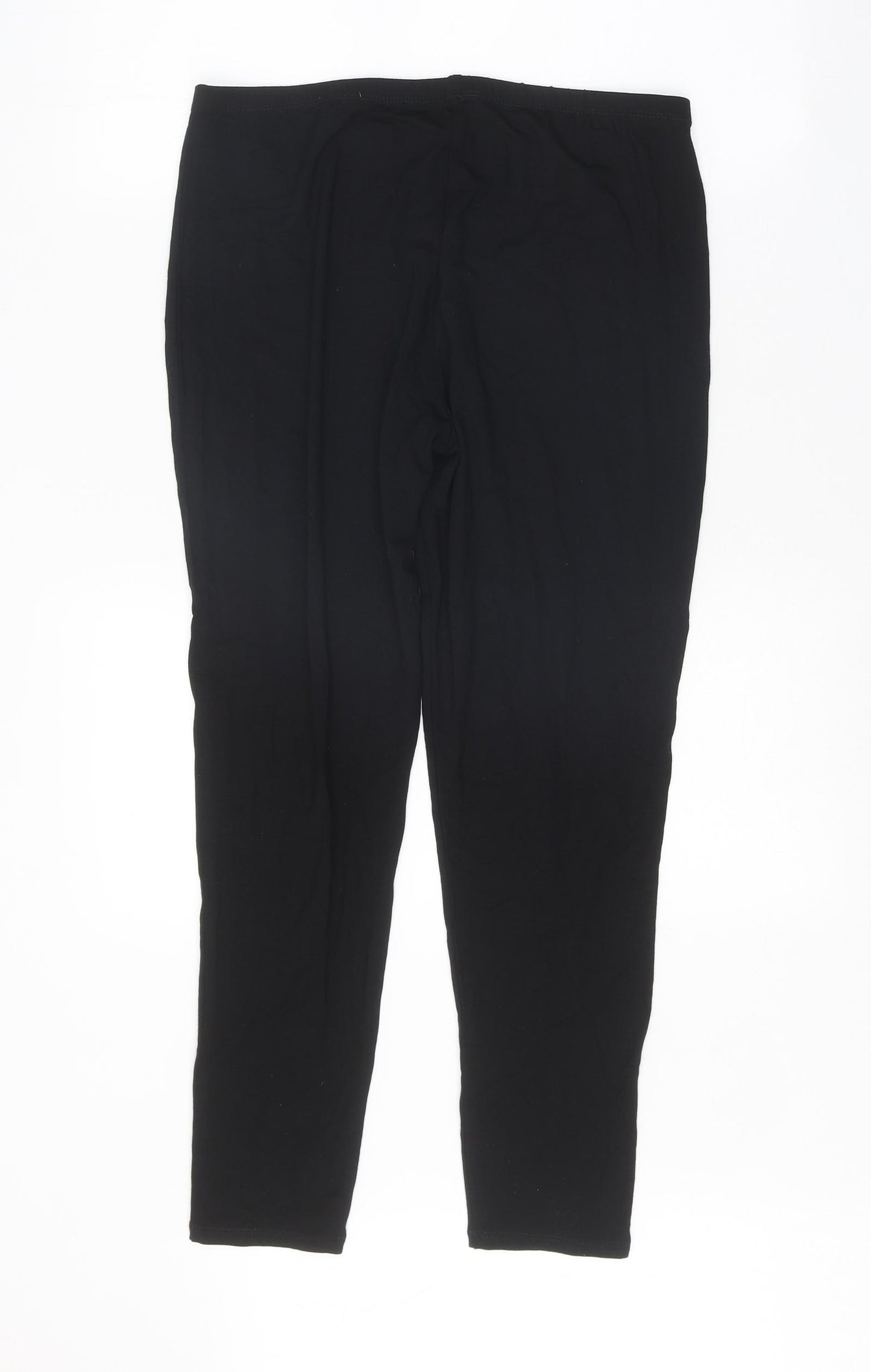 Marks and Spencer Womens Black Viscose Jogger Leggings Size 16
