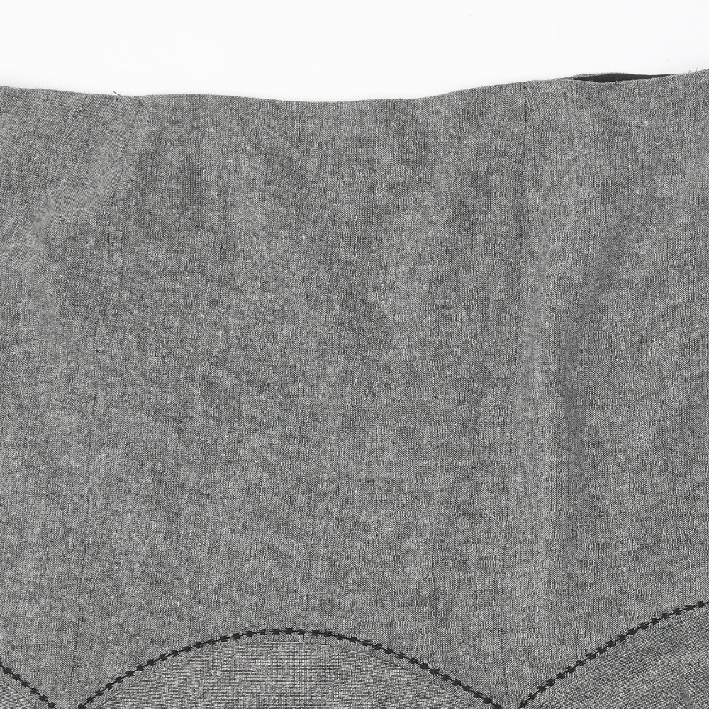 Ann Harvey Womens Grey Polyester Trumpet Skirt Size 22 Zip