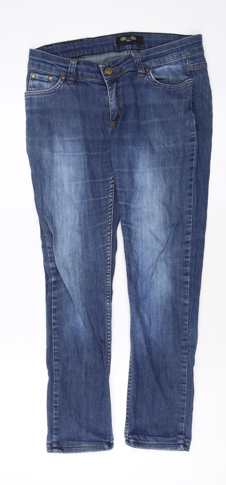OFIS X OFIS Womens Blue Cotton Straight Jeans Size 31 in Regular Zip