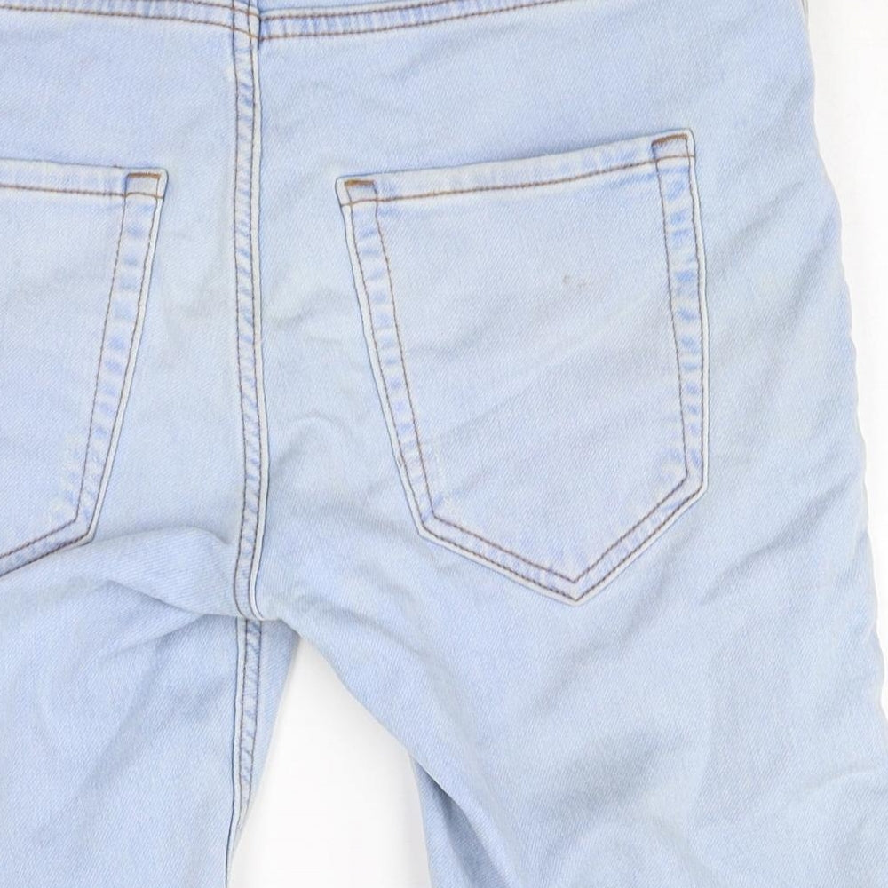 Denim Co Mens Blue Cotton Biker Shorts Size 30 in Regular Drawstring