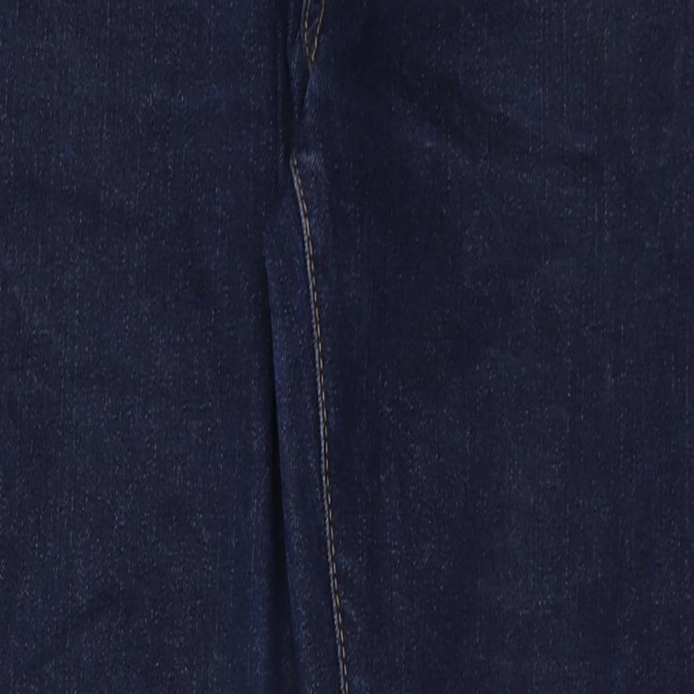 Gap Boys Blue Cotton Straight Jeans Size 10 Years Regular Zip