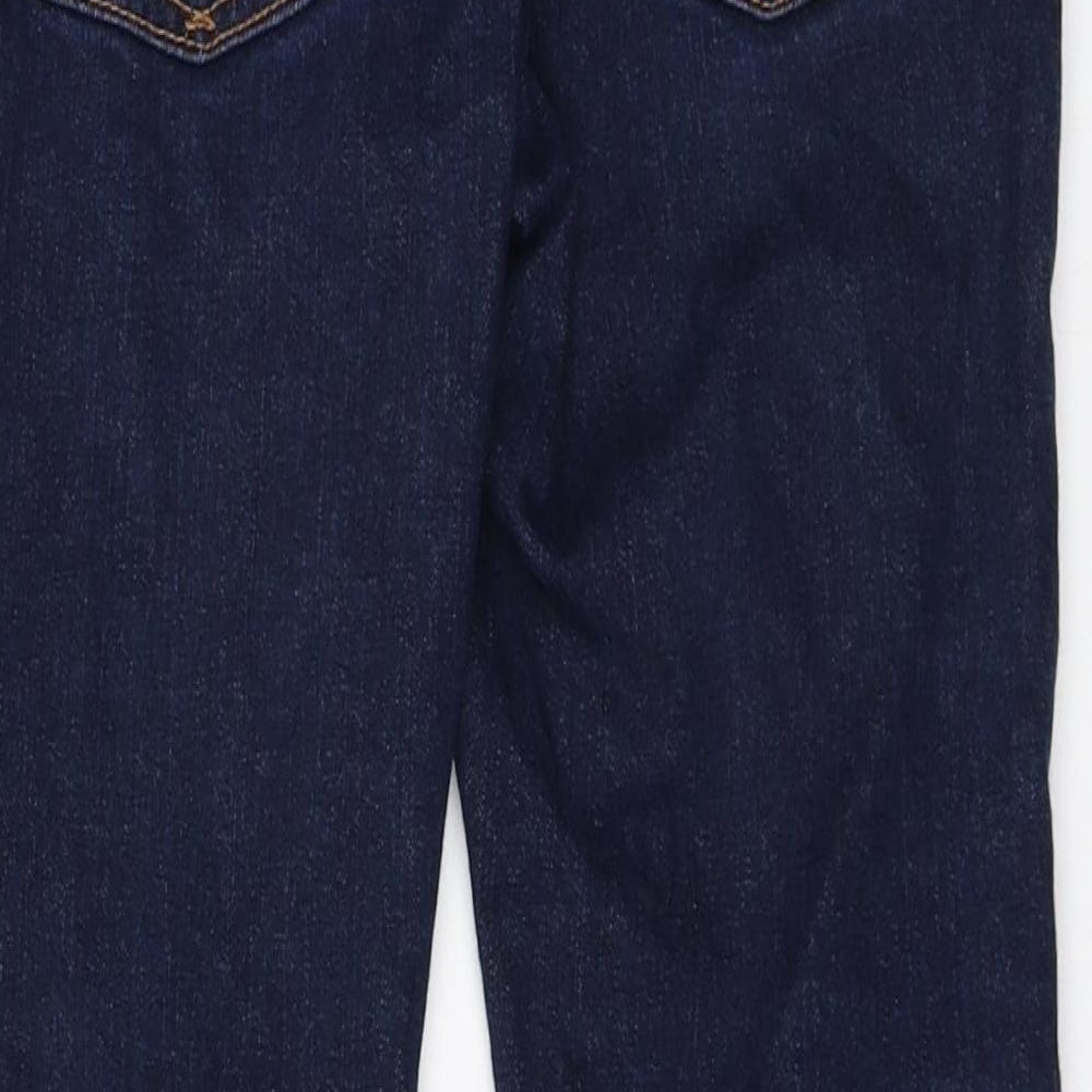 Gap Boys Blue Cotton Straight Jeans Size 10 Years Regular Zip