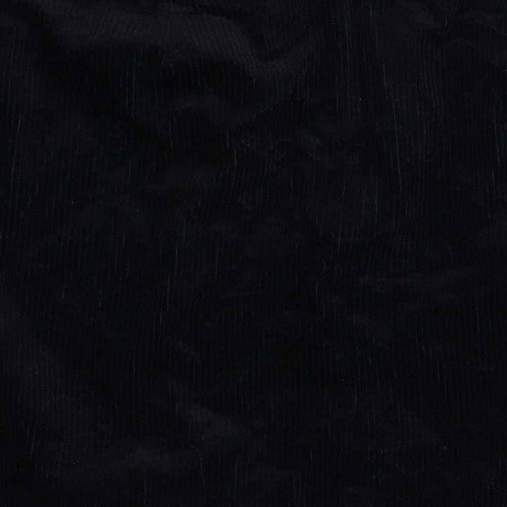 Seasalt Womens Black Cotton Straight & Pencil Skirt Size 38 in Zip