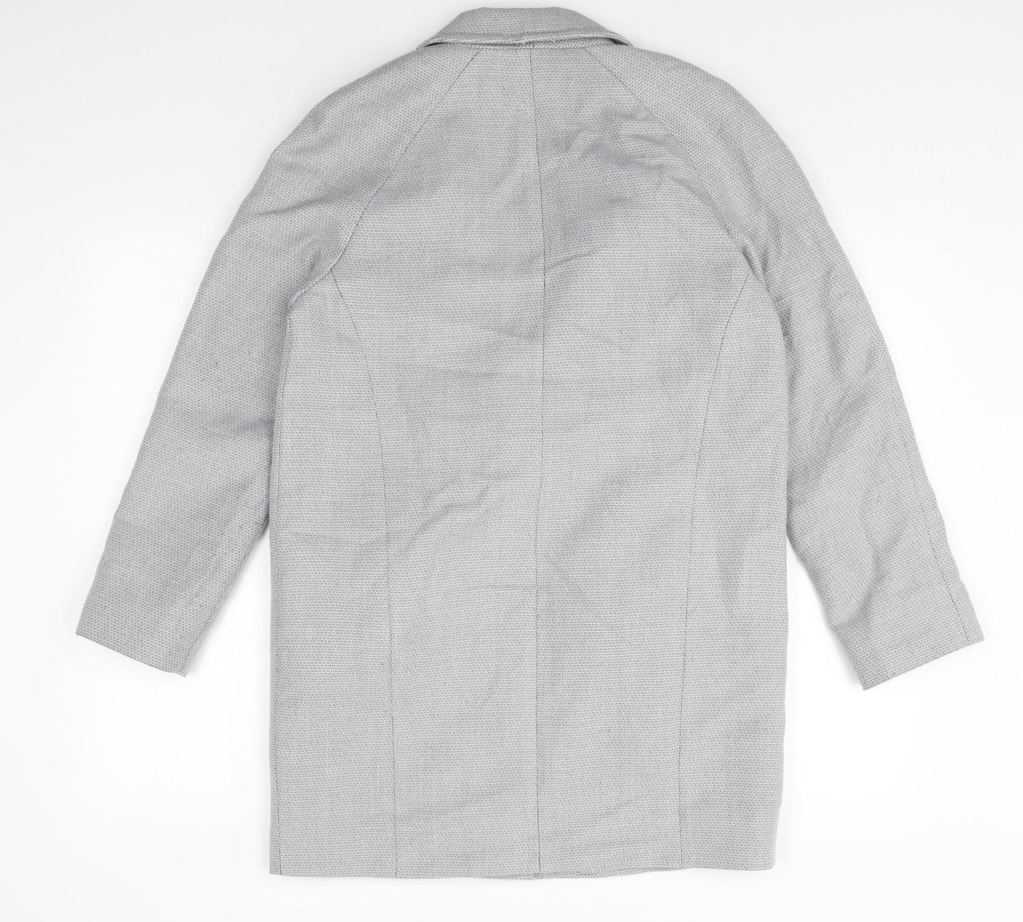 TU Womens Grey Polyester Jacket Blazer Size 8