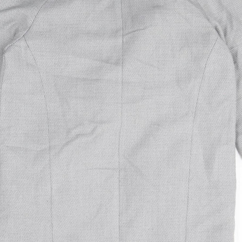 TU Womens Grey Polyester Jacket Blazer Size 8