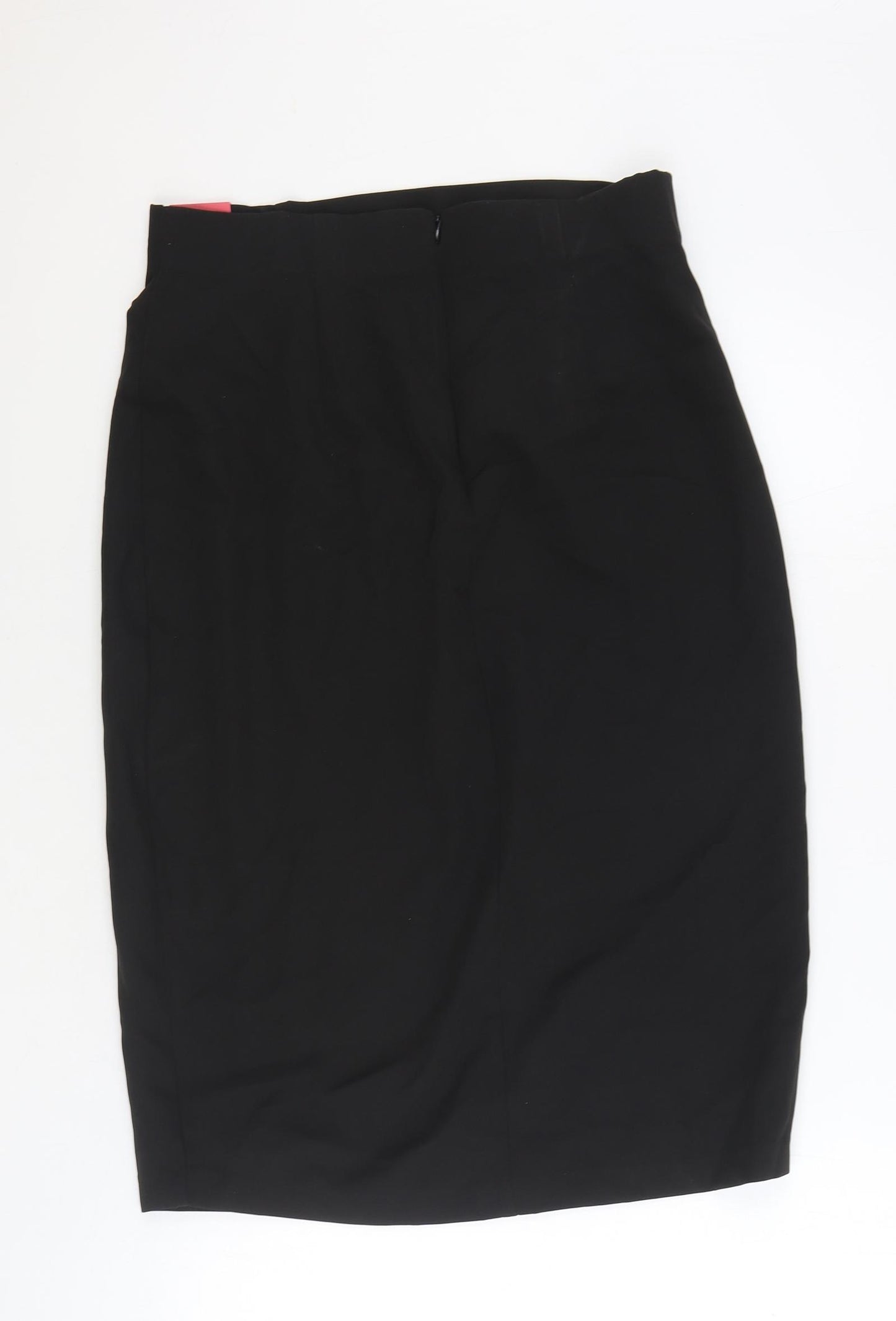 Lefties Womens Black Polyester Straight & Pencil Skirt Size L Zip