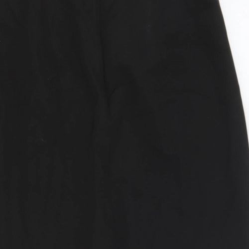 Lefties Womens Black Polyester Straight & Pencil Skirt Size L Zip