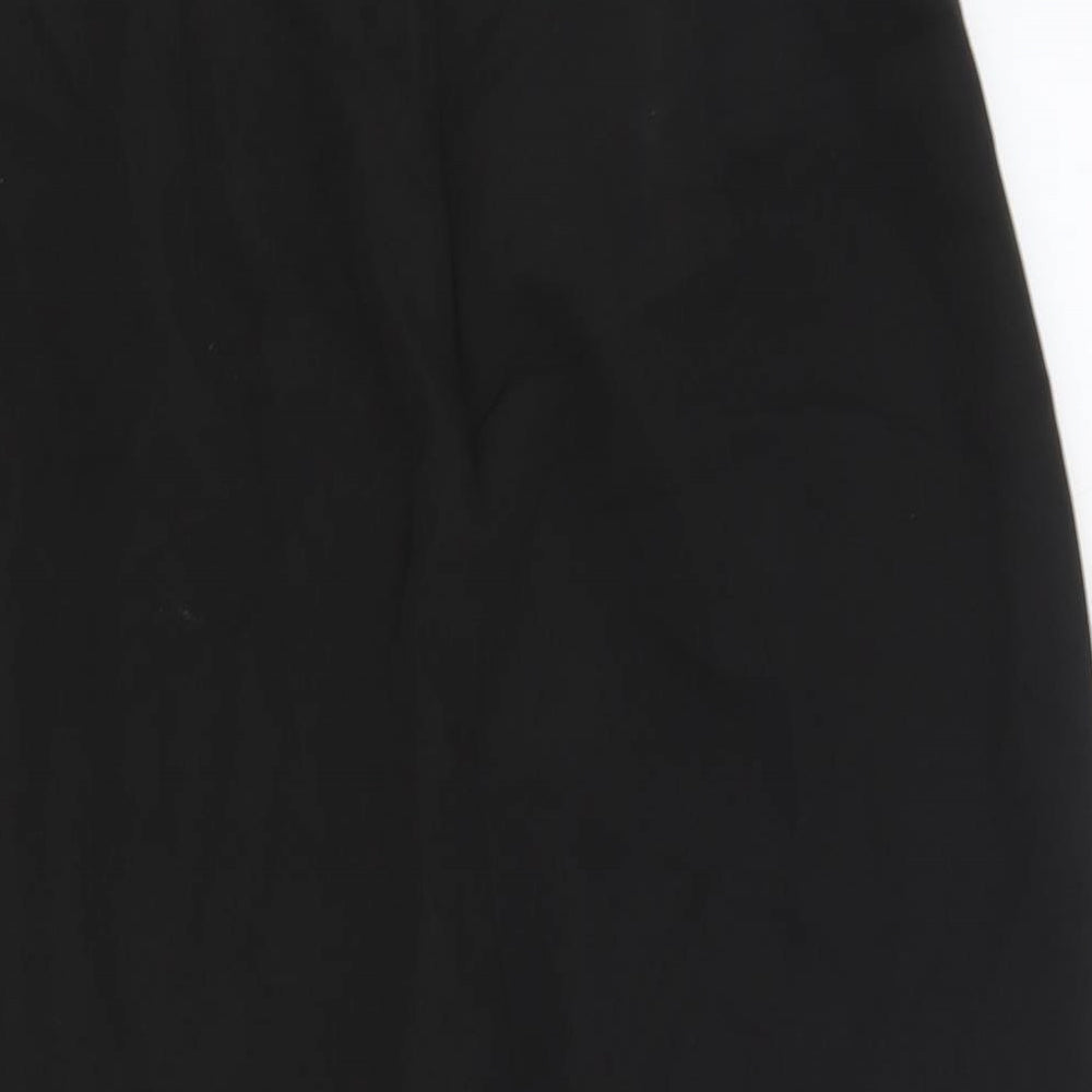Lefties Womens Black Polyester Straight & Pencil Skirt Size L Zip