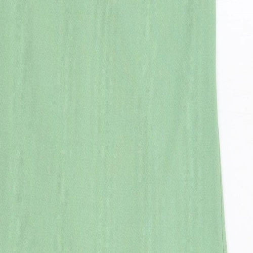 I SAW IT FIRST Womens Green Polyester Tank Dress Size 14 V-Neck Pullover