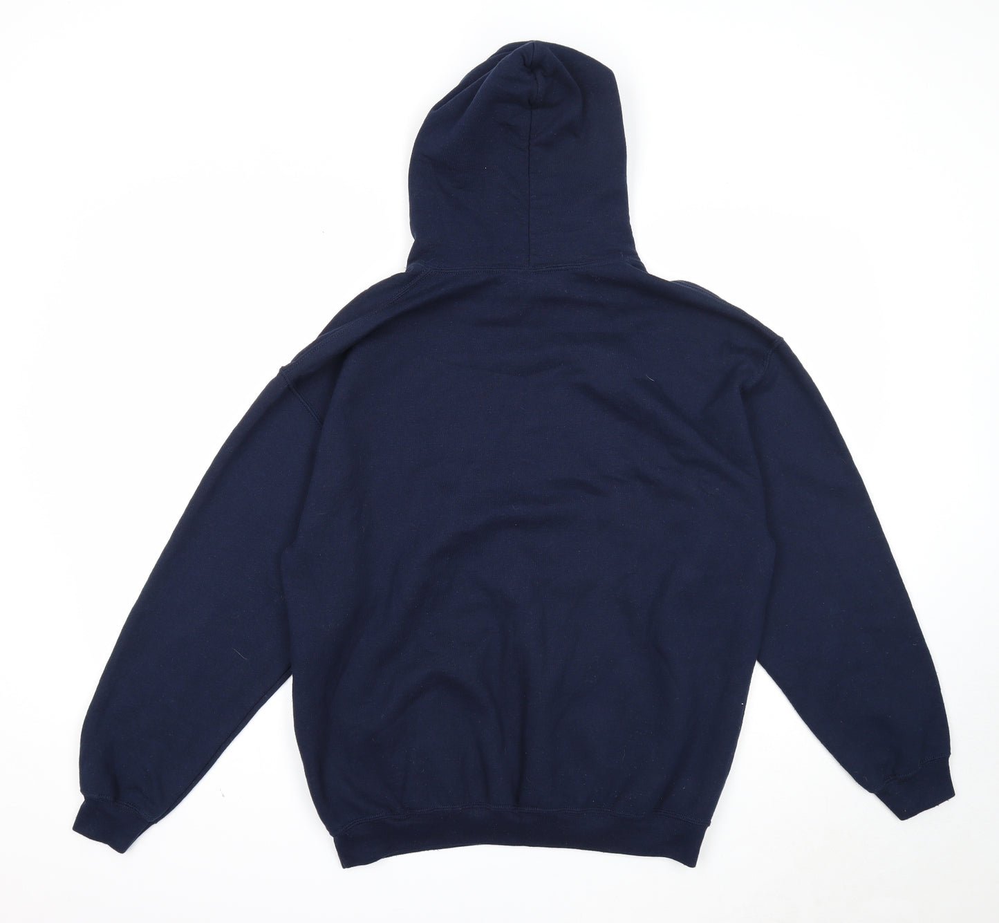 Gildan Mens Blue Cotton Pullover Hoodie Size L - England Three Lions