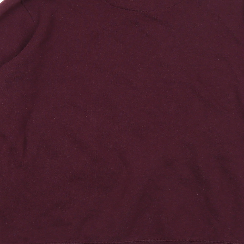 Smog Mens Purple Cotton Pullover Sweatshirt Size M