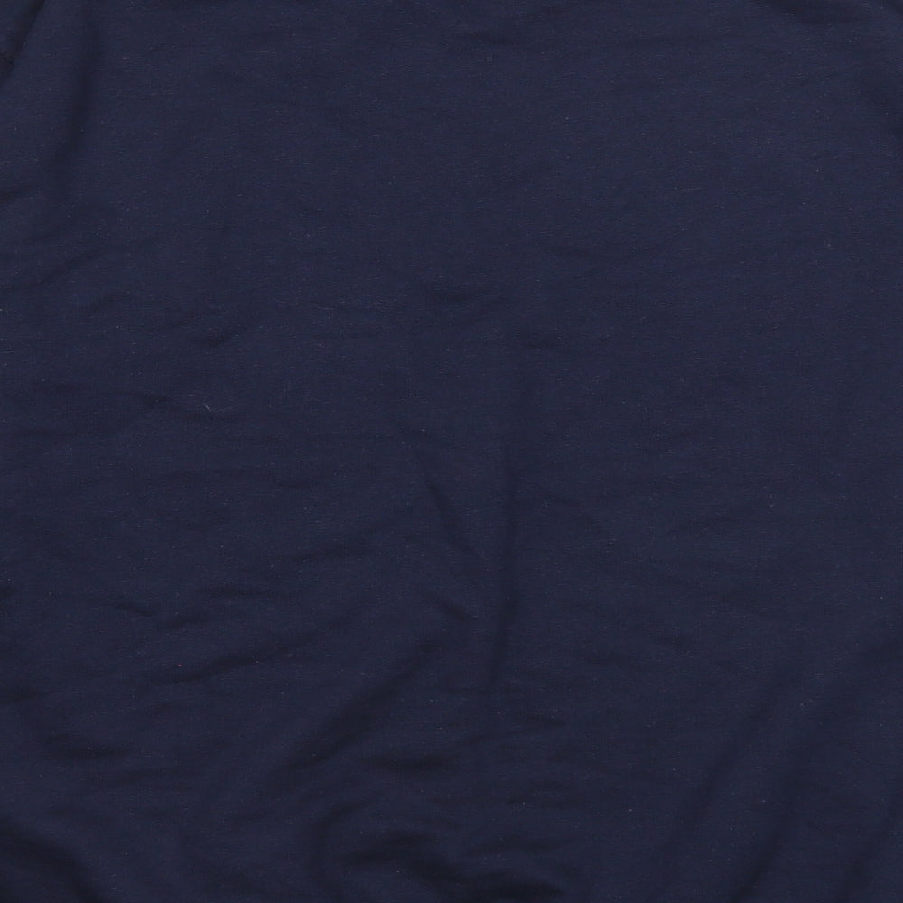 Uneek Mens Blue Cotton Pullover Sweatshirt Size L