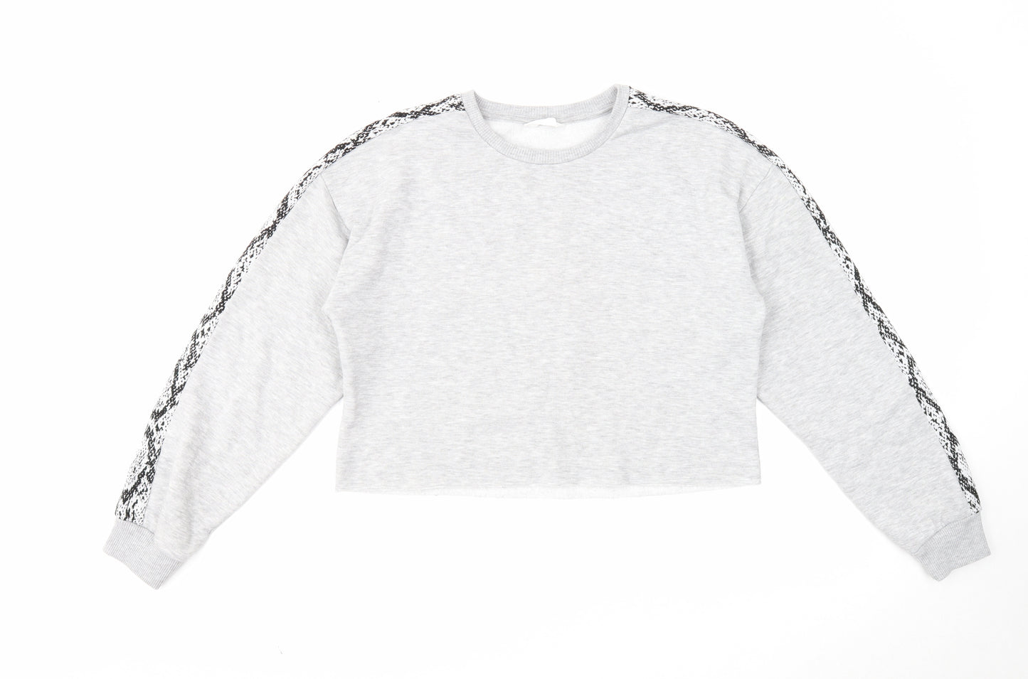 Candy Couture Girls Grey Cotton Pullover Sweatshirt Size 15 Years Pullover