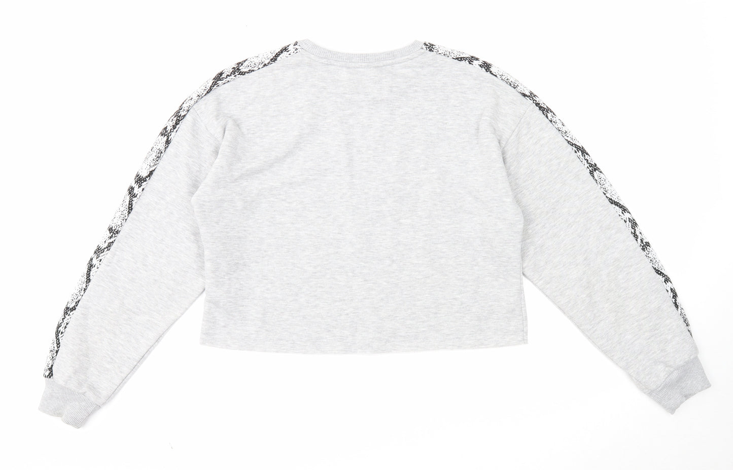Candy Couture Girls Grey Cotton Pullover Sweatshirt Size 15 Years Pullover