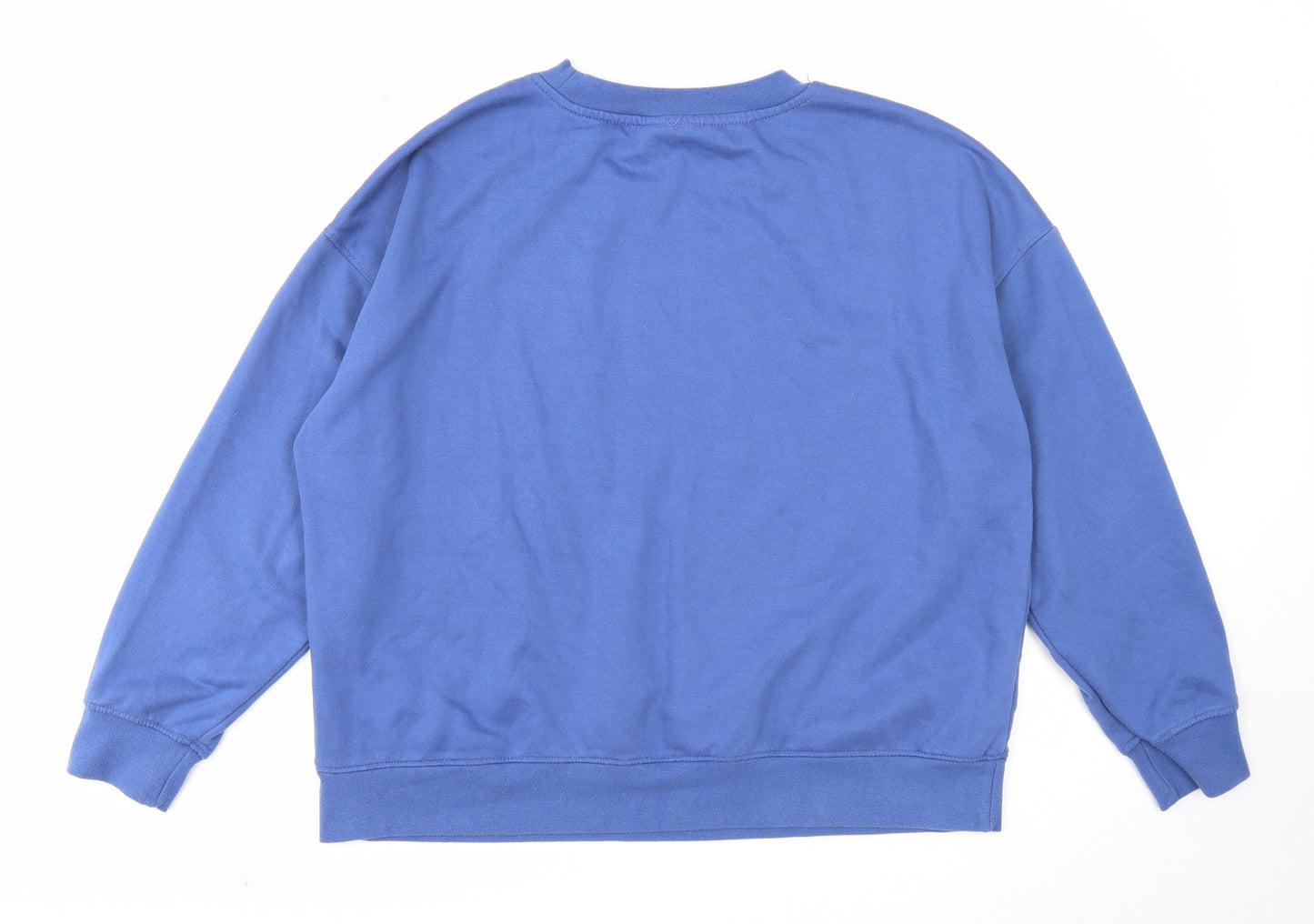 Primark Womens Blue Cotton Pullover Sweatshirt Size 14 Pullover - All Inclusive All Together