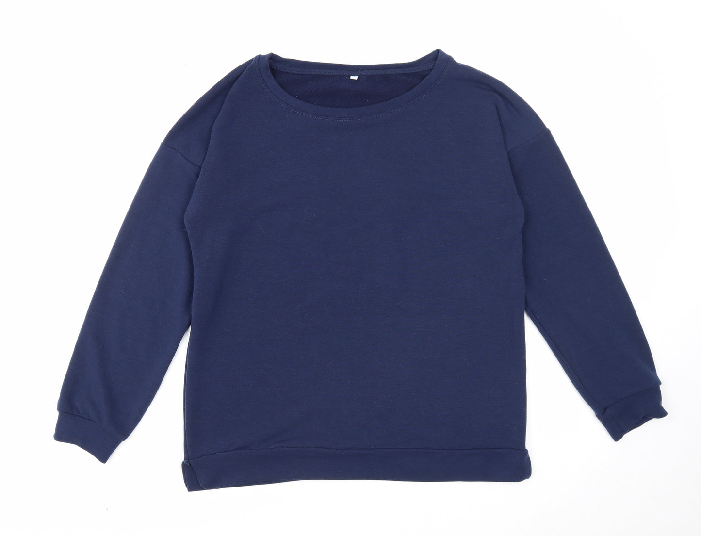 Preworn Womens Blue Polyester Pullover Sweatshirt Size L Pullover