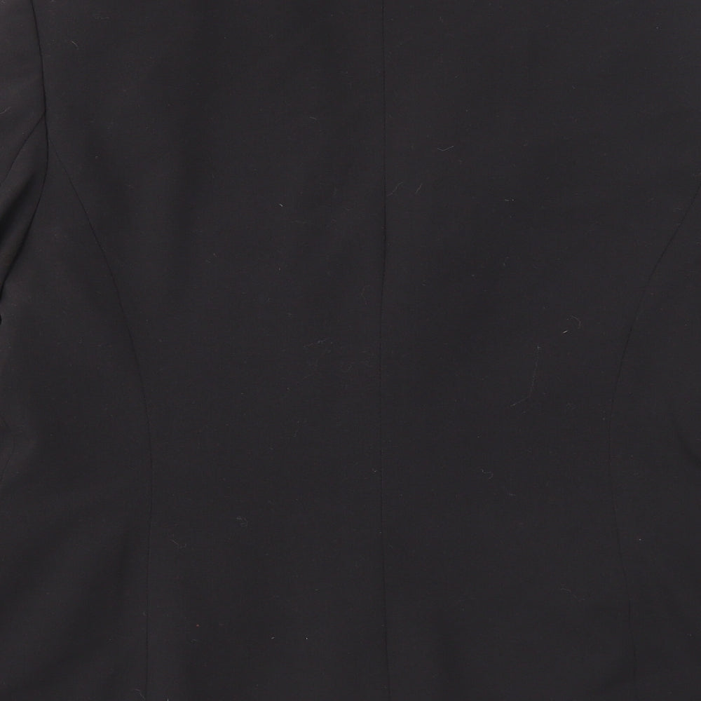 Debenhams Womens Black Jacket Blazer Size 14 Button