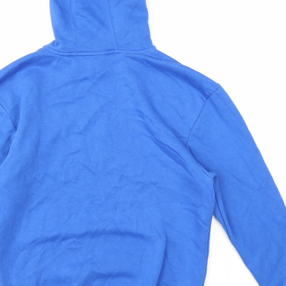 Slazenger Boys Blue Cotton Pullover Hoodie Size 13 Years Pullover