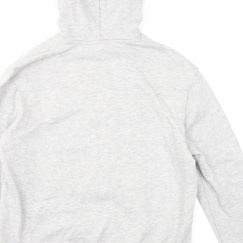 H&M Womens Grey Cotton Pullover Hoodie Size L Pullover - New York