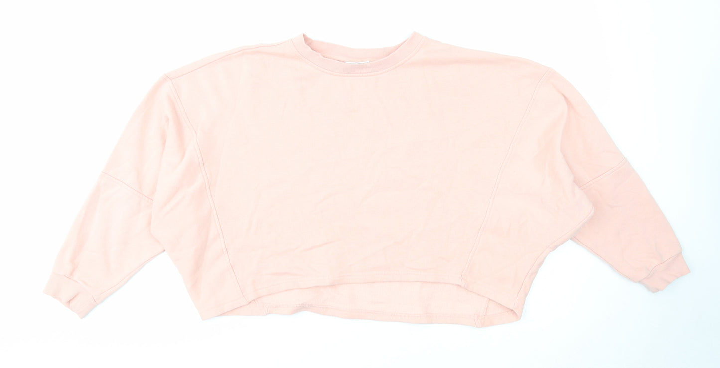 Noisy may Womens Pink Cotton Pullover Sweatshirt Size S Pullover
