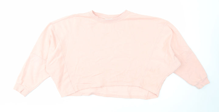 Noisy may Womens Pink Cotton Pullover Sweatshirt Size S Pullover