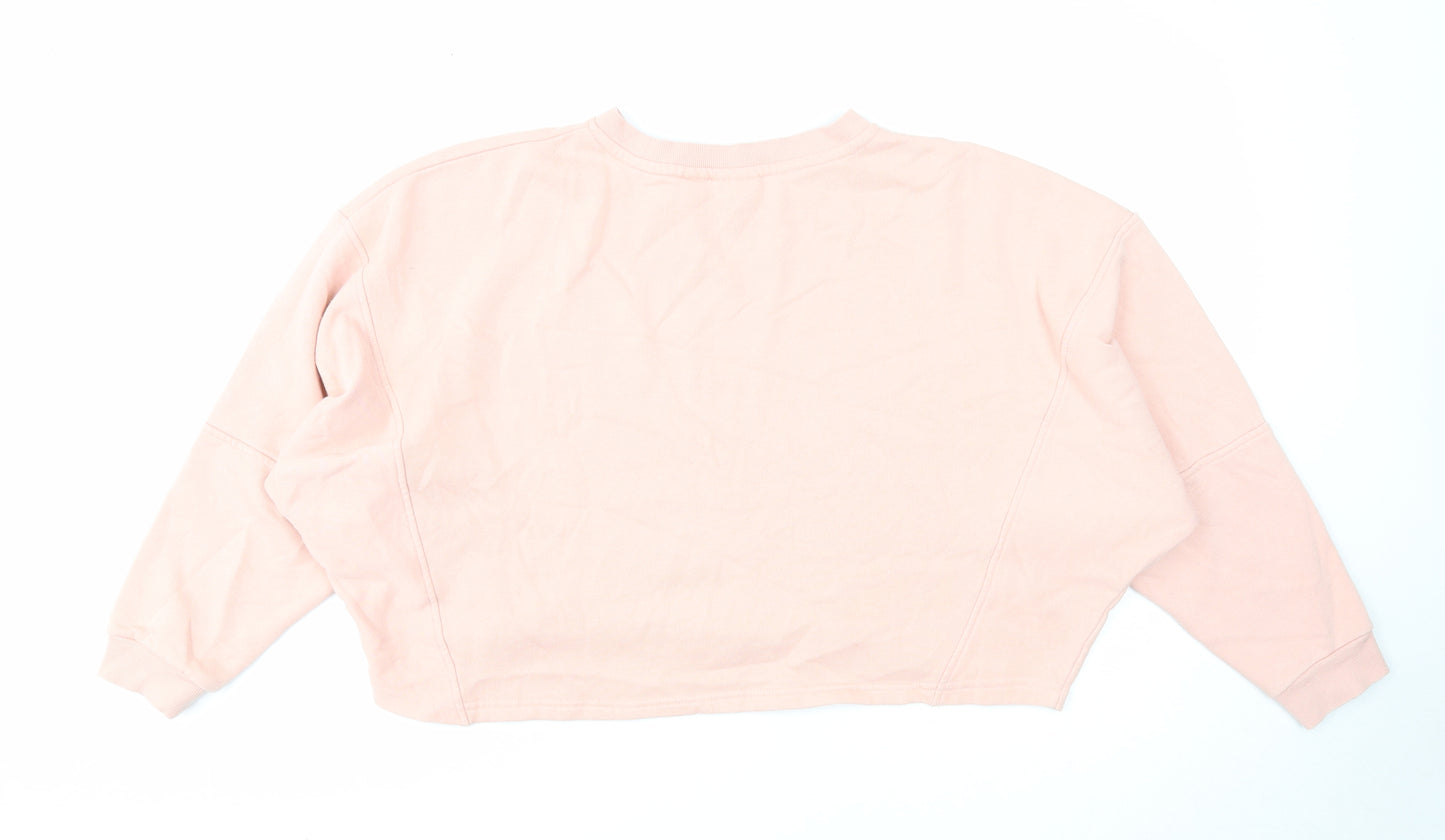 Noisy may Womens Pink Cotton Pullover Sweatshirt Size S Pullover