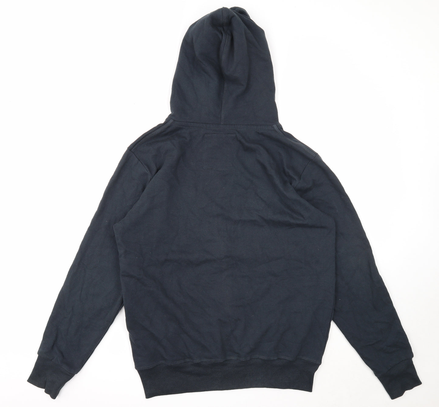 Charles Wilson Mens Black Cotton Full Zip Hoodie Size XL