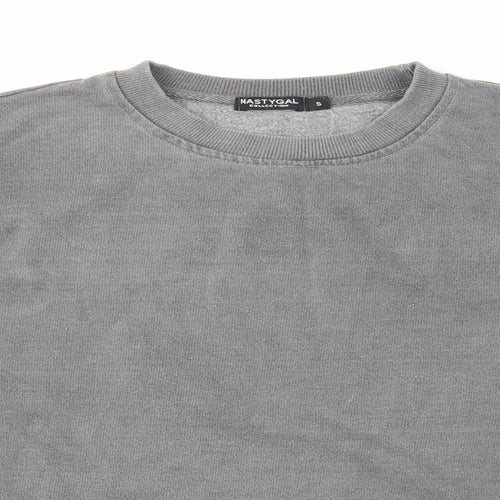 Nasty Gal Womens Grey Cotton Pullover Sweatshirt Size S Pullover - My Body My Rules