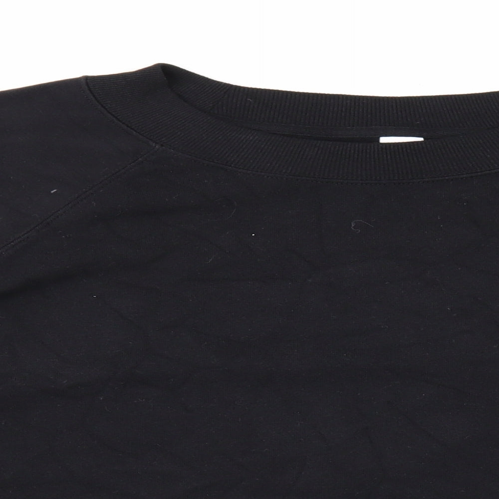 Old Navy Womens Black Cotton Pullover Sweatshirt Size XL Pullover