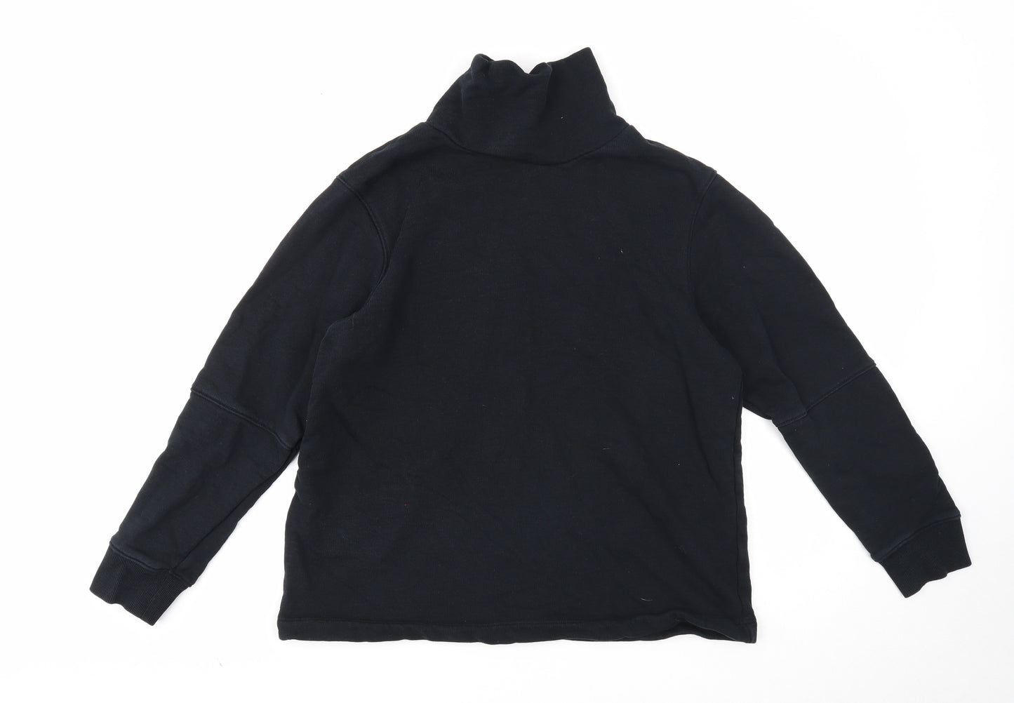 Marks and Spencer Womens Black Cotton Pullover Sweatshirt Size 14 Pullover
