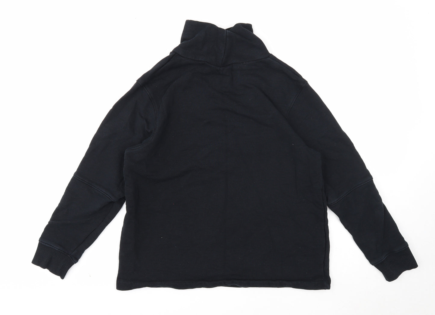 Marks and Spencer Womens Black Cotton Pullover Sweatshirt Size 14 Pullover