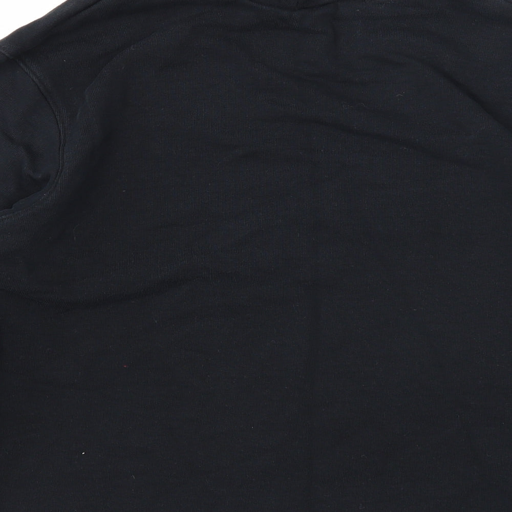 Marks and Spencer Womens Black Cotton Pullover Sweatshirt Size 14 Pullover