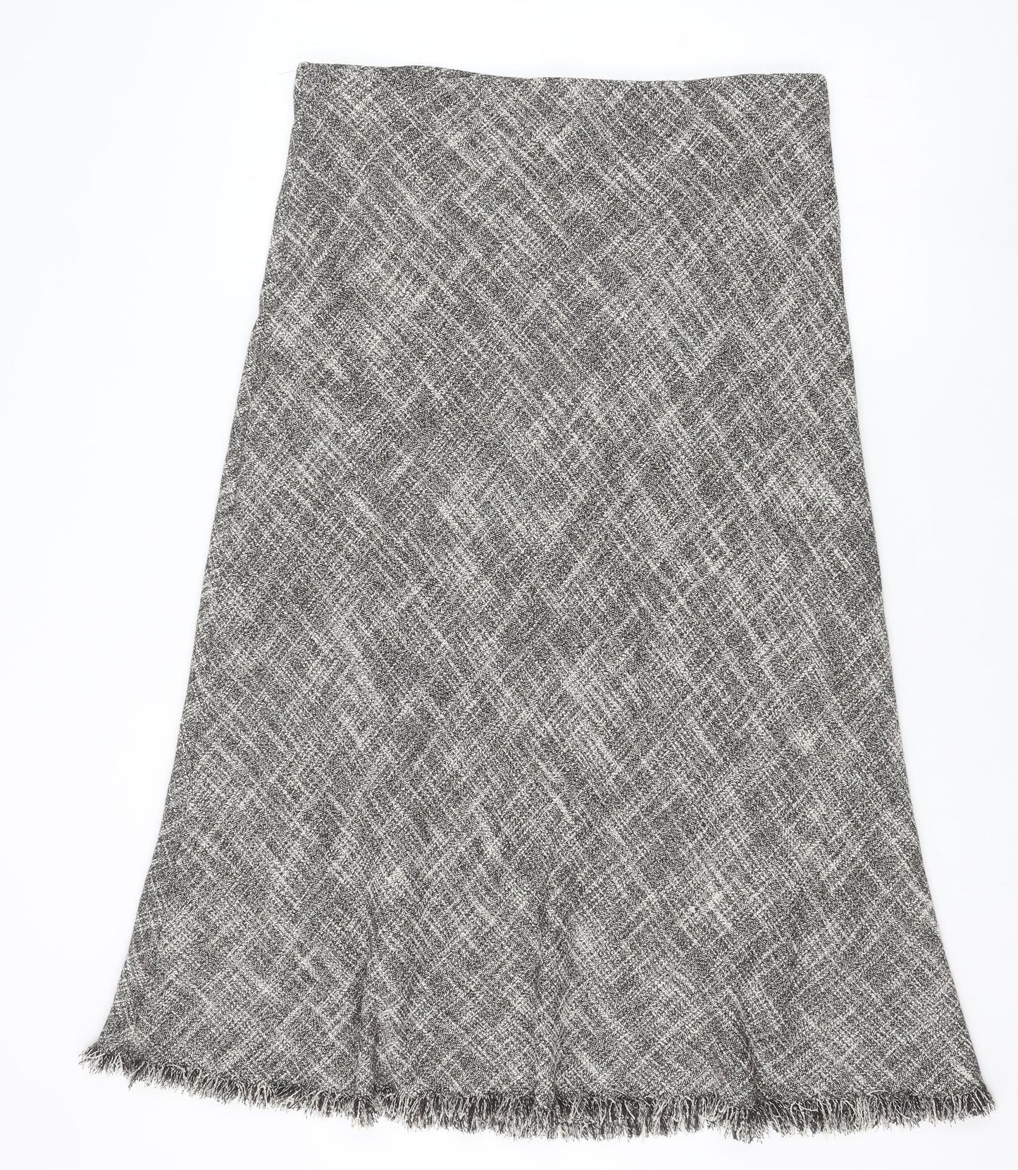 Marks and Spencer Womens Brown Polyester Swing Skirt Size 16