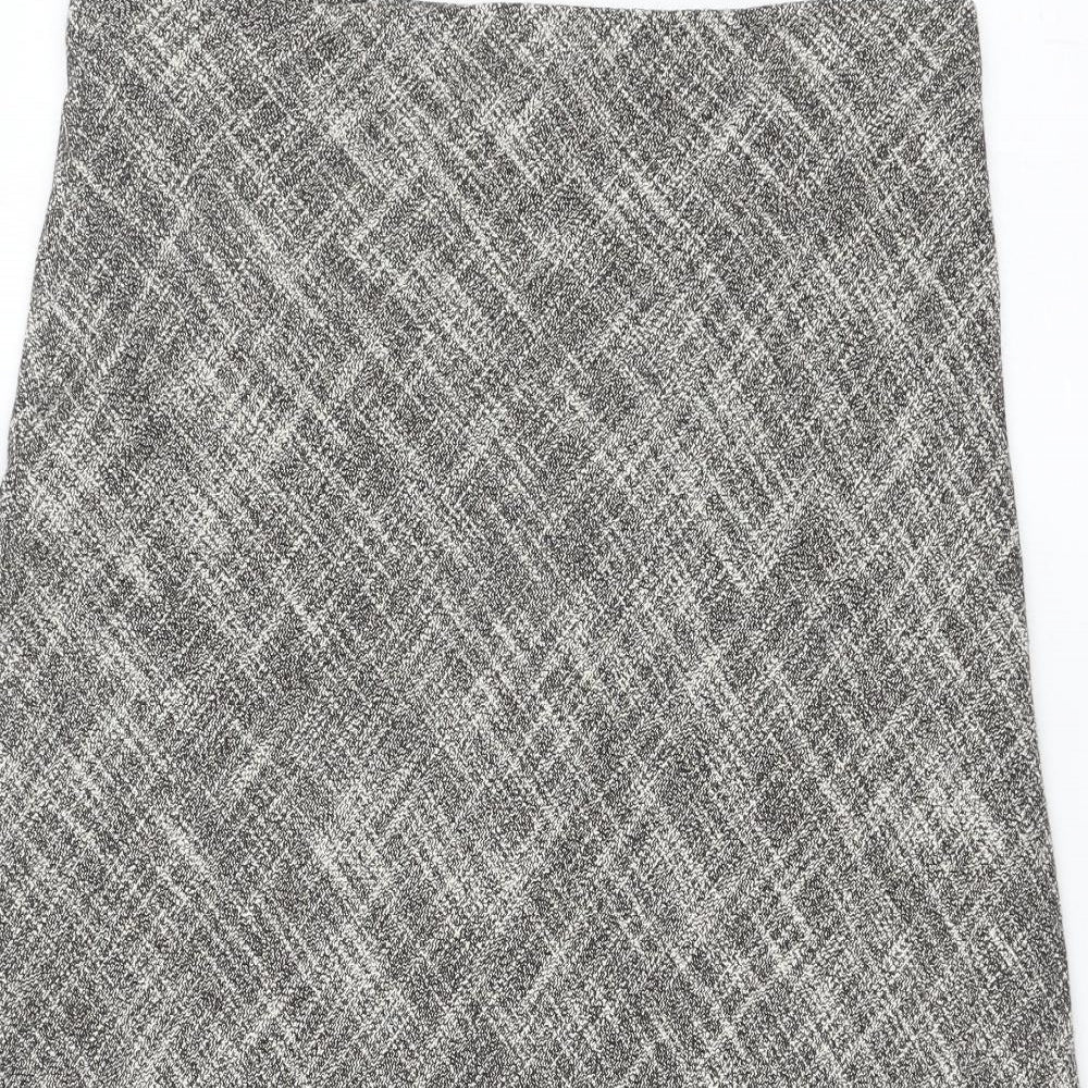 Marks and Spencer Womens Brown Polyester Swing Skirt Size 16