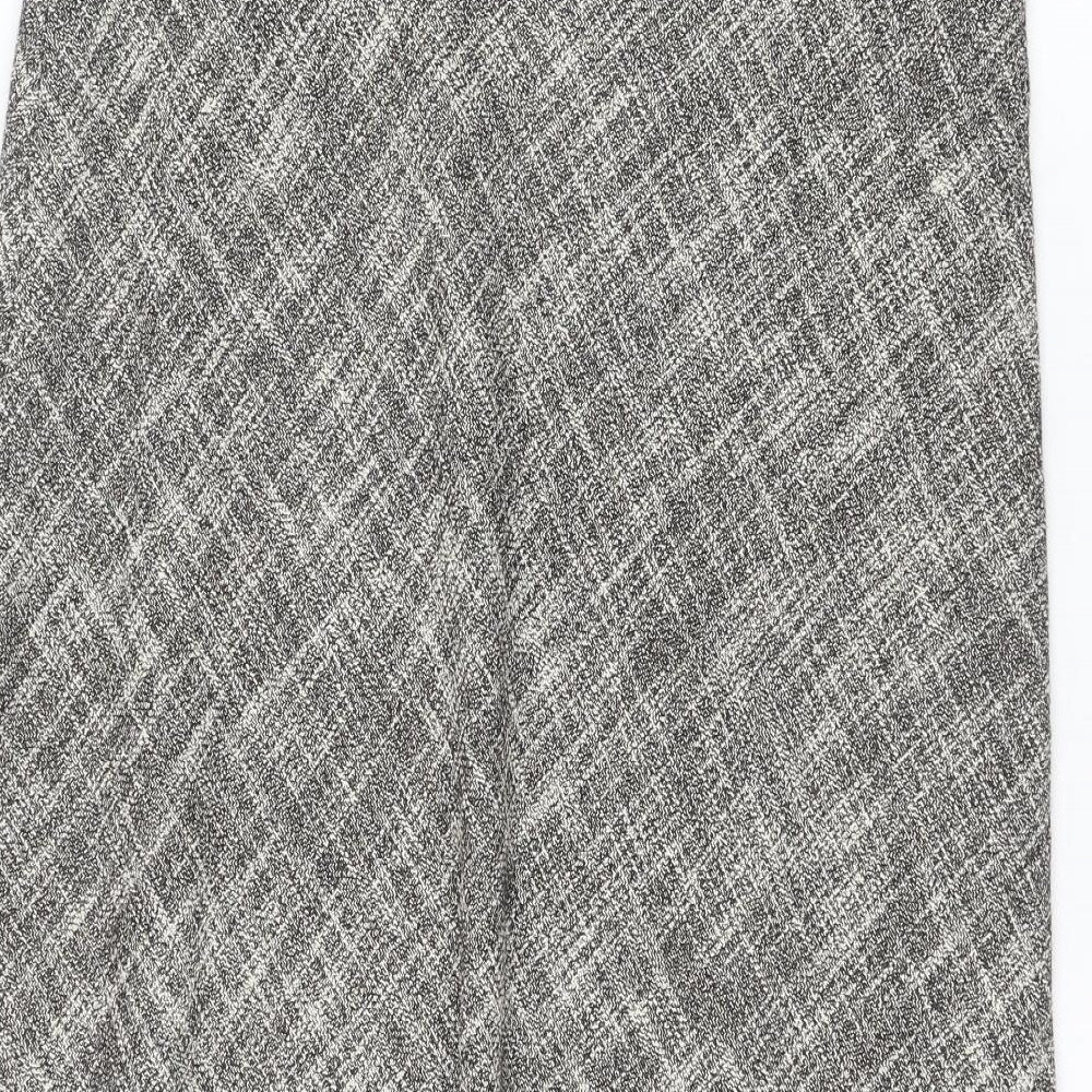 Marks and Spencer Womens Brown Polyester Swing Skirt Size 16