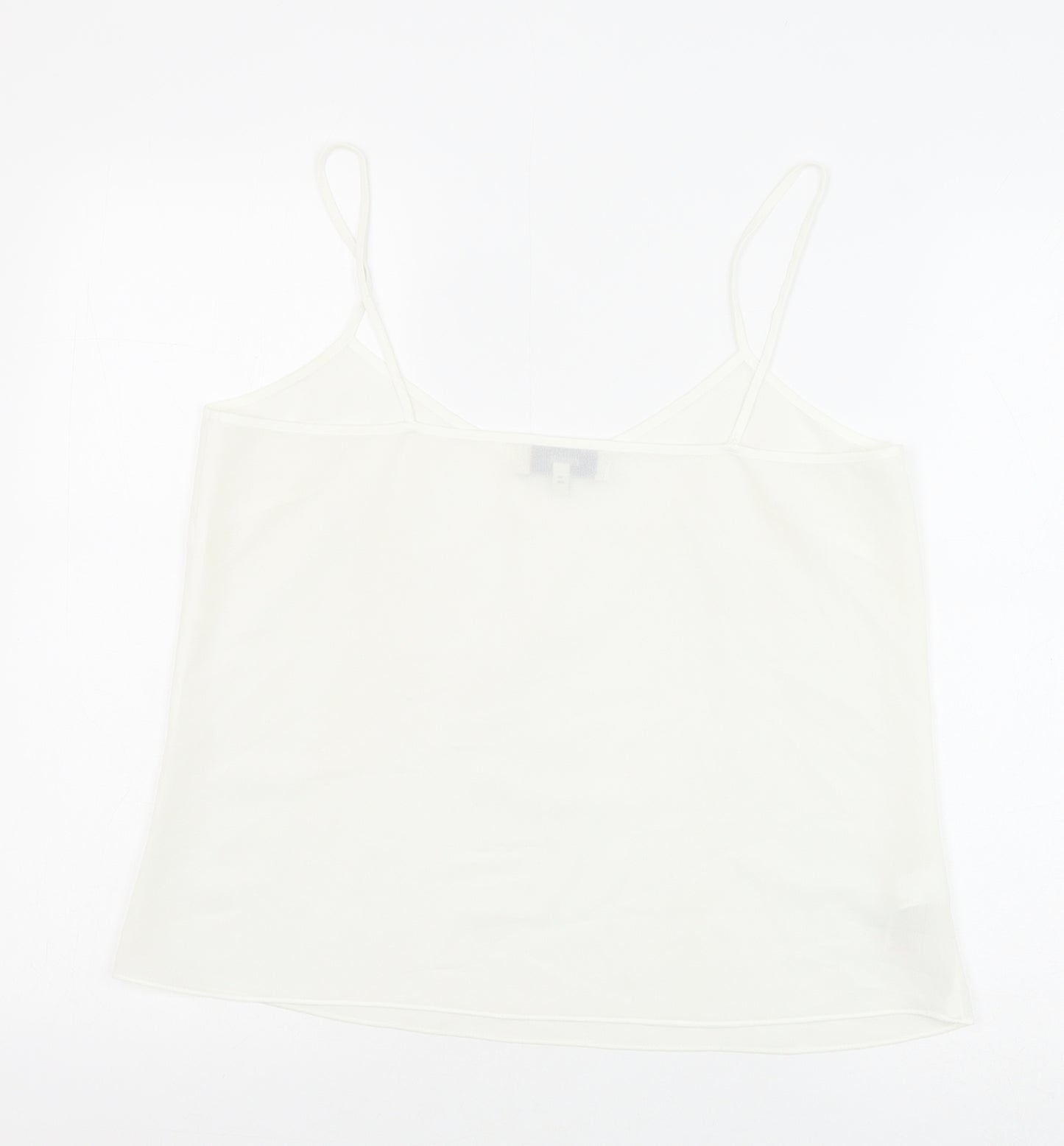NEXT Womens White Polyester Basic Tank Size 12 V-Neck