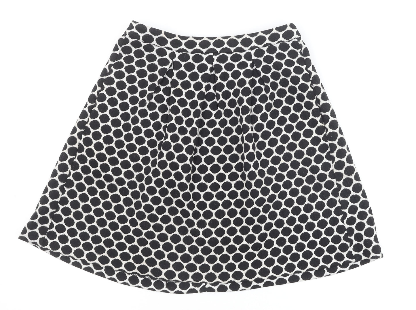 Boden Womens Black Polka Dot Polyester Tulip Skirt Size 8 Zip