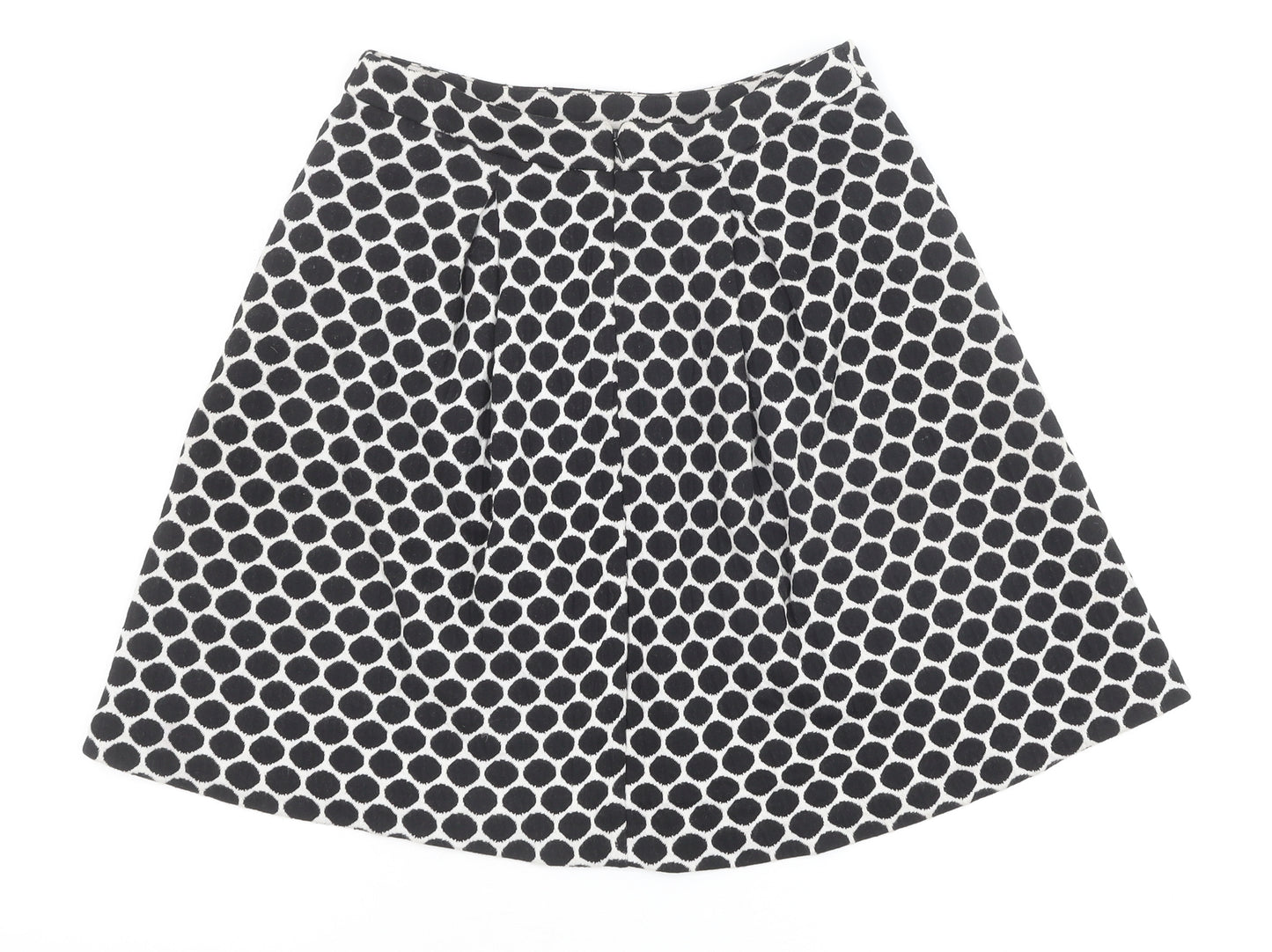 Boden Womens Black Polka Dot Polyester Tulip Skirt Size 8 Zip