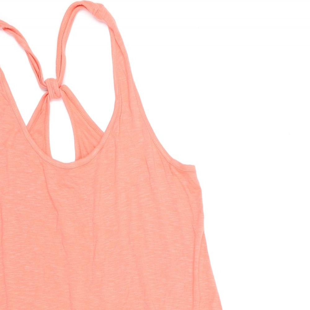 George Womens Orange Polyester Tank Dress Size 16 Scoop Neck Pullover
