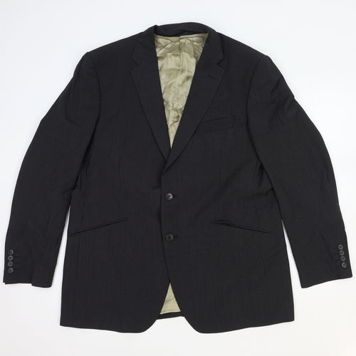 Marks and Spencer Mens Grey Wool Jacket Blazer Size M Regular