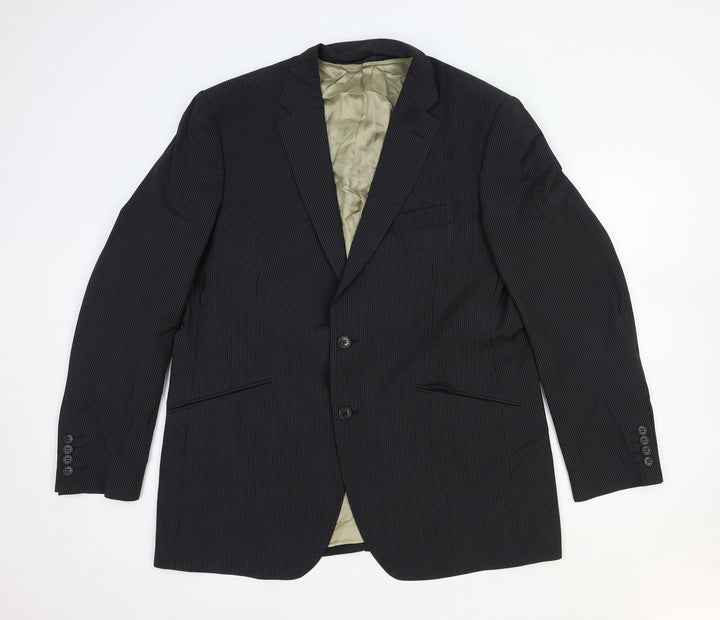 Marks and Spencer Mens Grey Wool Jacket Blazer Size M Regular