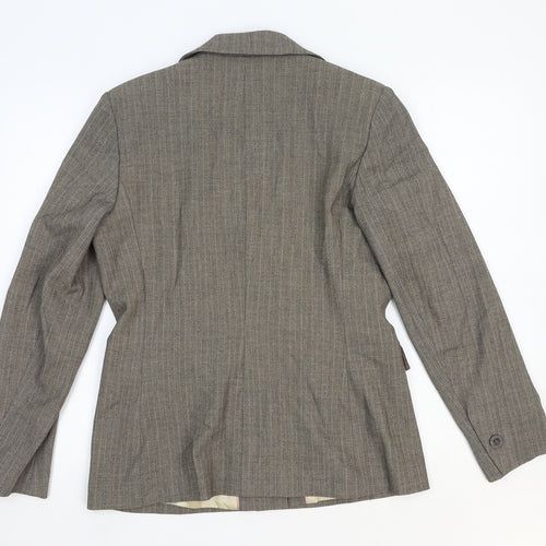 Atmosphere Womens Beige Polyester Jacket Blazer Size 12