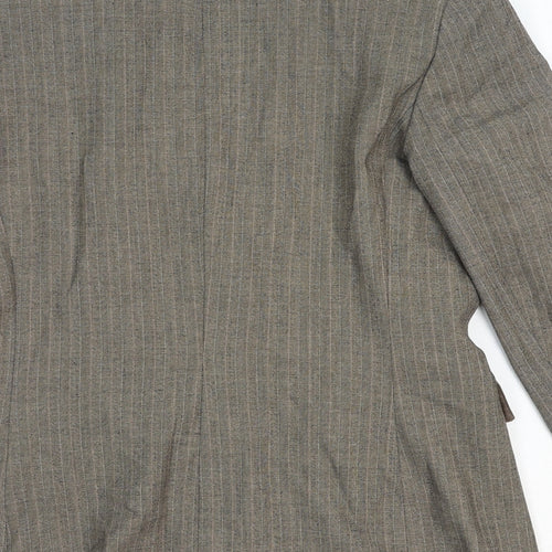 Atmosphere Womens Beige Polyester Jacket Blazer Size 12