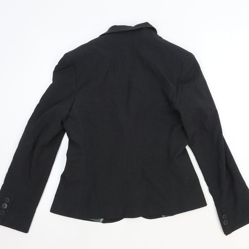 Marks and Spencer Womens Grey Polyester Jacket Blazer Size 10