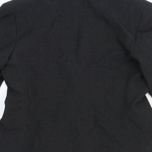 Marks and Spencer Womens Grey Polyester Jacket Blazer Size 10