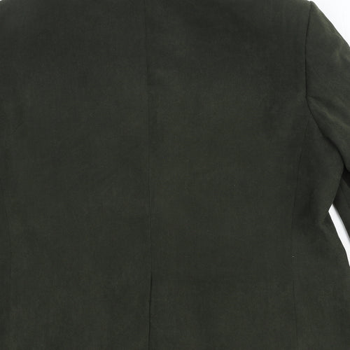 Marks and Spencer Mens Green Polyester Jacket Blazer Size S Regular