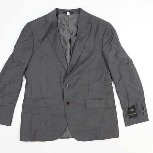 Marks and Spencer Womens Grey Wool Jacket Blazer Size L