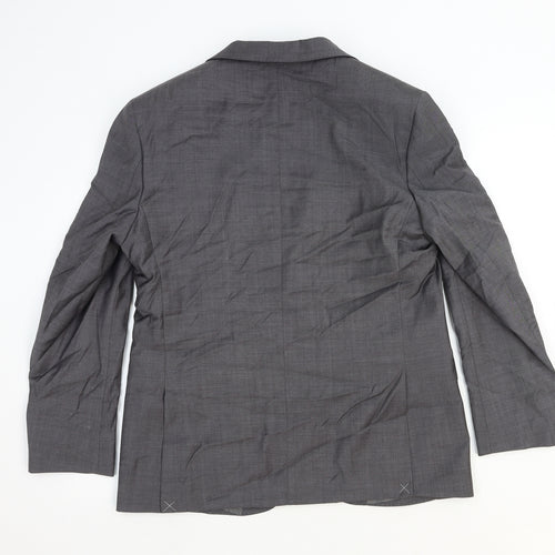 Marks and Spencer Womens Grey Wool Jacket Blazer Size L